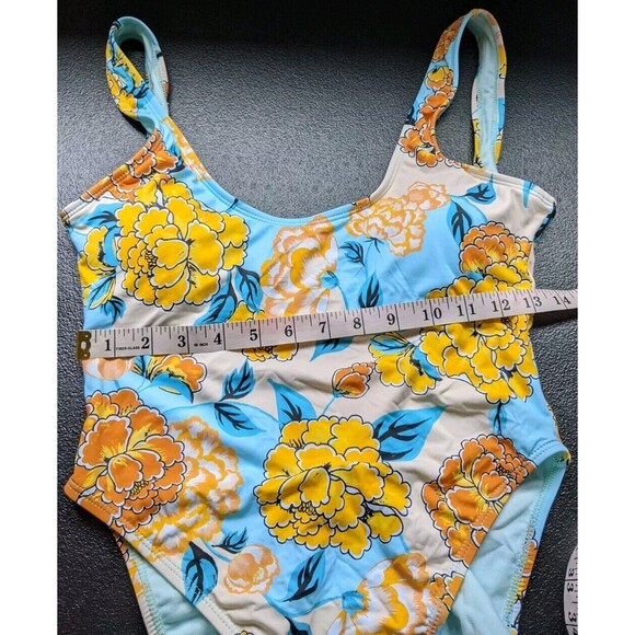 The Bikini Lab Yellow and Blue Floral One Piece - Picture 6 of 13